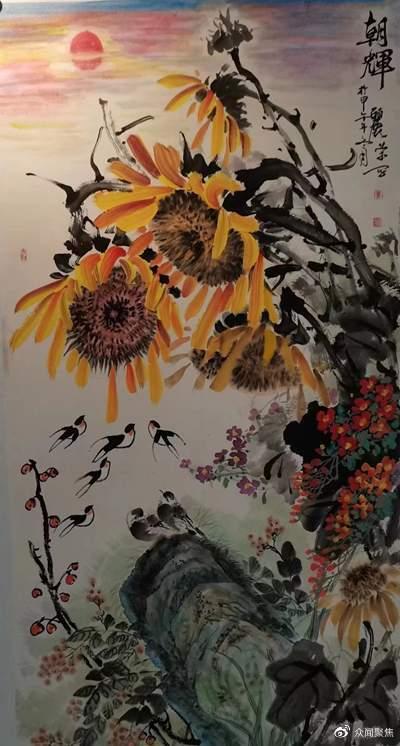 《中国的梵高》东方大画家王丽荣向日葵